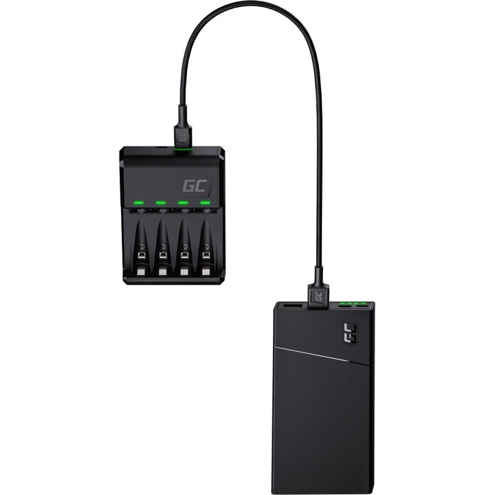 Chargeur VitalCharger pour 4 piles AA 2000 mAh