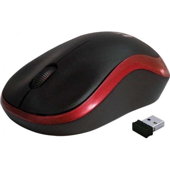 Kabellose optische Maus Rebeltec METEOR rot
