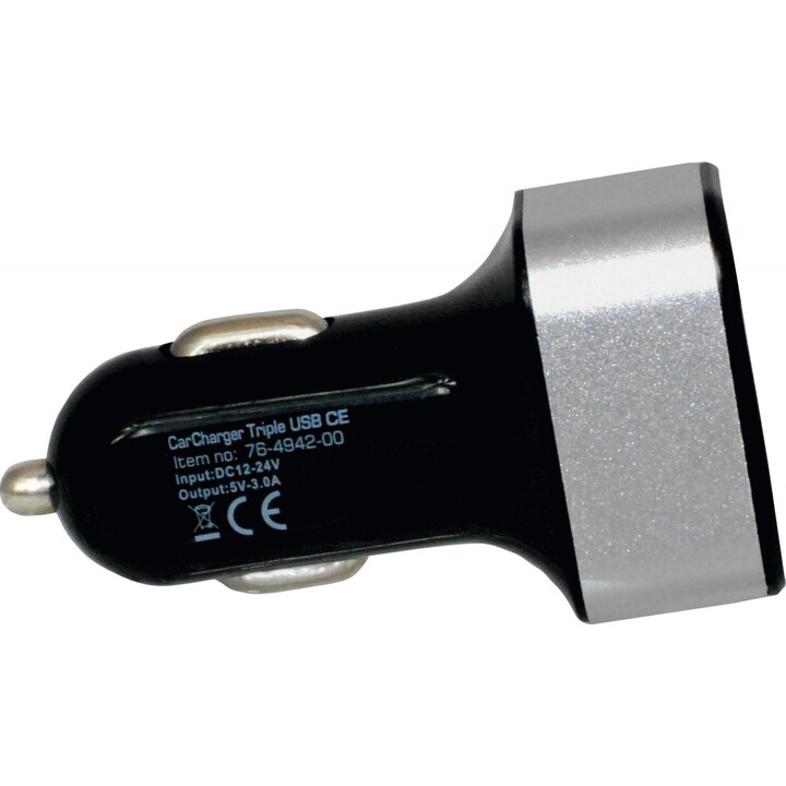 Cargador de coche CarCharger Triple USB CE