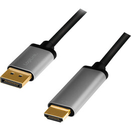 DisplayPort auf HDMI 4K/60Hz, Aluminium, 2 m
