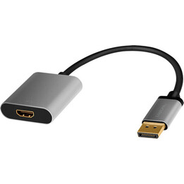 Adaptateur DisplayPort vers HDMI, 4K 60 Hz, aluminium, 0,15