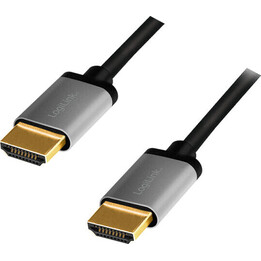 Cabo HDMI 4K/60Hz, alumínio, preto, 3m