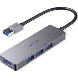 Hub CB-H3 USB-A em alumínio | Ultrafino | 4 em 1 | 4 portas USB 3.0 | 5 Gbps
