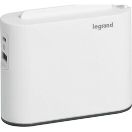 LEGRAND 2x2P+USB AC 2P laterales 6A blanco/gris oscuro
