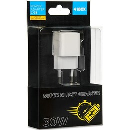 Ibox Ladegerät USB-C C-38 PD30W ILUC38W