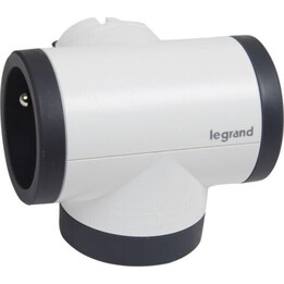 LEGRAND 2xP+Z biplite rotativa con USB A+C negro