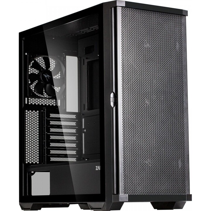 Z10 ATX Mid-Tower-Gehäuse, schwarzer Lüfter x4