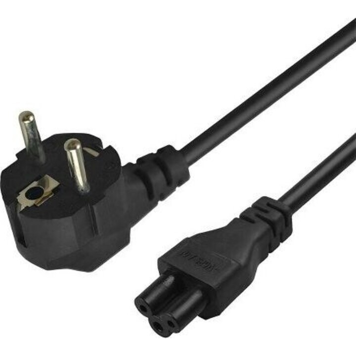 SAVIO CL-158 cabo de alimentação trevo 3 m preto
