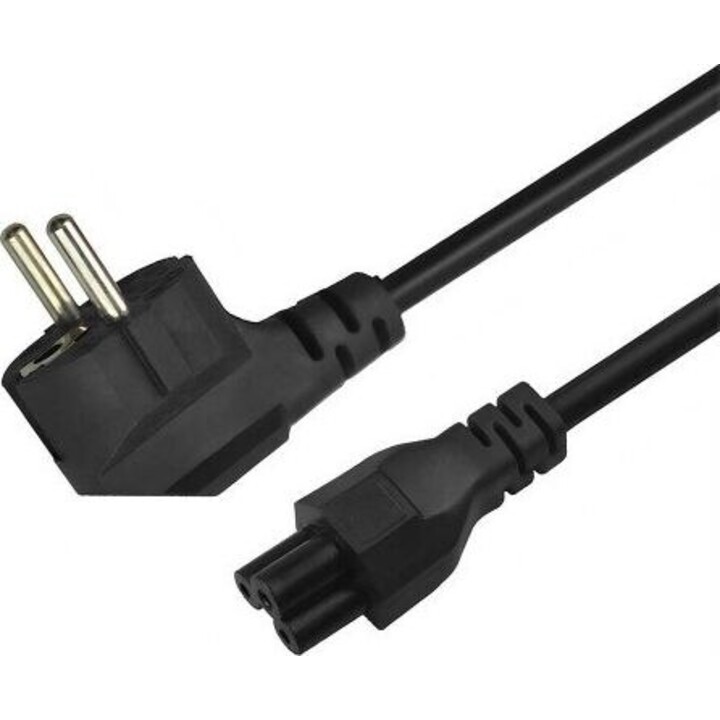 SAVIO CL-158 Stromkabel Kleeblatt 3 m Schwarz