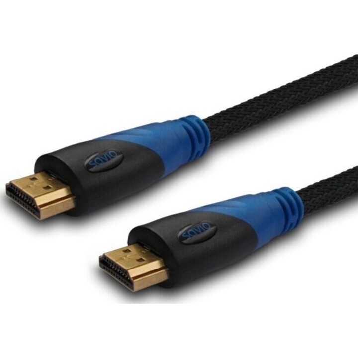 SAVIO CL-48 HDMI cable 2 m braided black v1.4