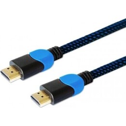 HDMI-Kabel GCL-02, 1,8 m, Version 2.0, geflochten, blau
