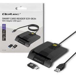 Leitor de cartão de identificação inteligente, USB tipo C