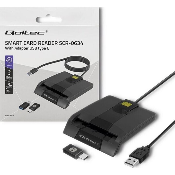 Intelligent smart ID card reader, USB type C
