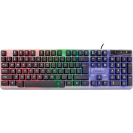 Rebeltec Neon teclado gaming retroiluminado cinza