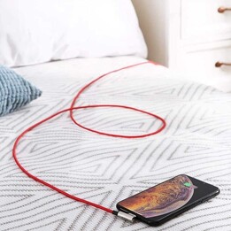 AUKEY CB-AL01 Rosso OEM U SB - Cavo in nylon Lightning