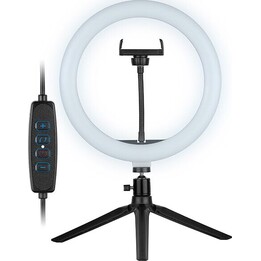 Tracer RING 26 cm lampe annulaire avec mini trépied noire