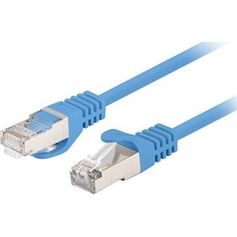 Patchcord cat.6 FTP 1M 10-pack fluke passed blue