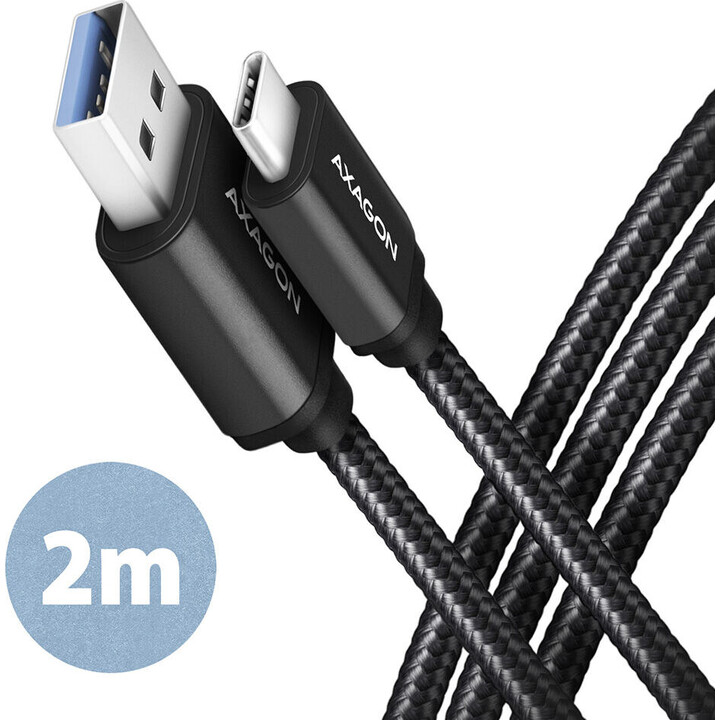 Câble AXAGON BUCM3-AM20AB USB-C - USB-A 2 m