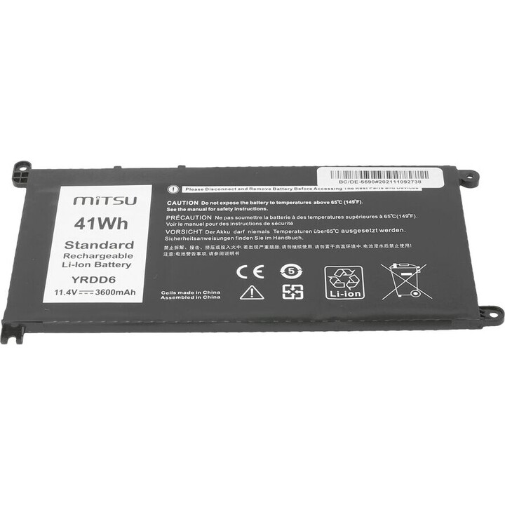 Bateria para Dell Inspiron 14 5481, 5590 3600 mAh (41 Wh) 11,4 Volts