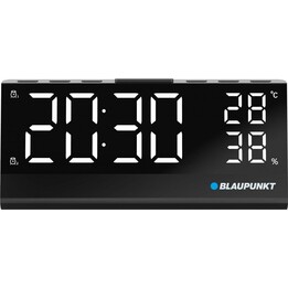 Rádio-relógio CR10ALU FM PLL com sensor de temperatura e umidade integrado
