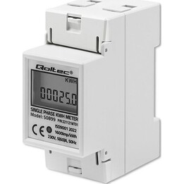 Single phase consumption meter, 230V, DIN rail