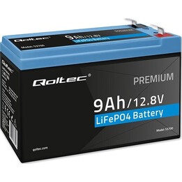 Batería LiFePO4 de 12,8 V, 9 Ah, 115,2 Wh, BM