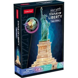 Rompecabezas LED 3D Estatua de la Libertad (edición nocturna)