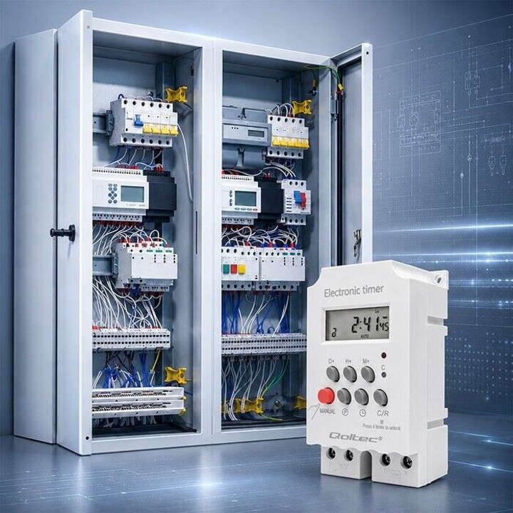 Elektronischer Timer PC0629, DIN-Schiene