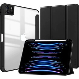 Custodia PrimeFolio per iPad Pro 11 (2022-2021), iPad Air 11 M2 (2024), iPad Air 10.9 (5a-4a generazione), nero/trasparente