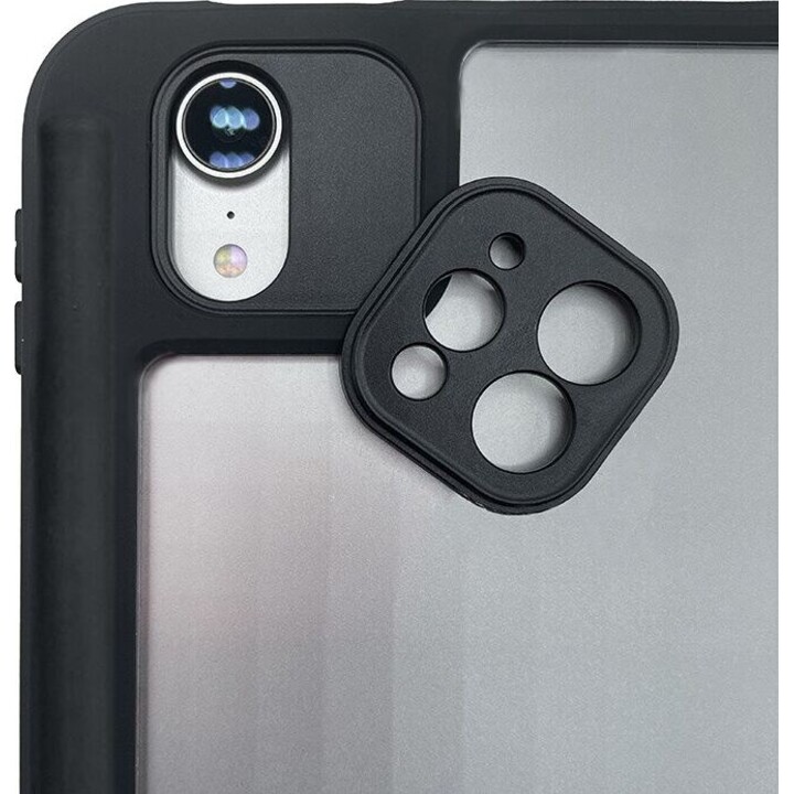 Case PrimeFolio for iPad Pro 11 (2022-2021) iPad Air 11 M2 (2024) iPad Air 10.9 (5-4 gen.) black/transparent