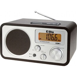 Radio ELTRA KORMORAN FM/LW USB marrón