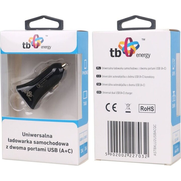 USB A+C Schnelllade-Autoladegerät