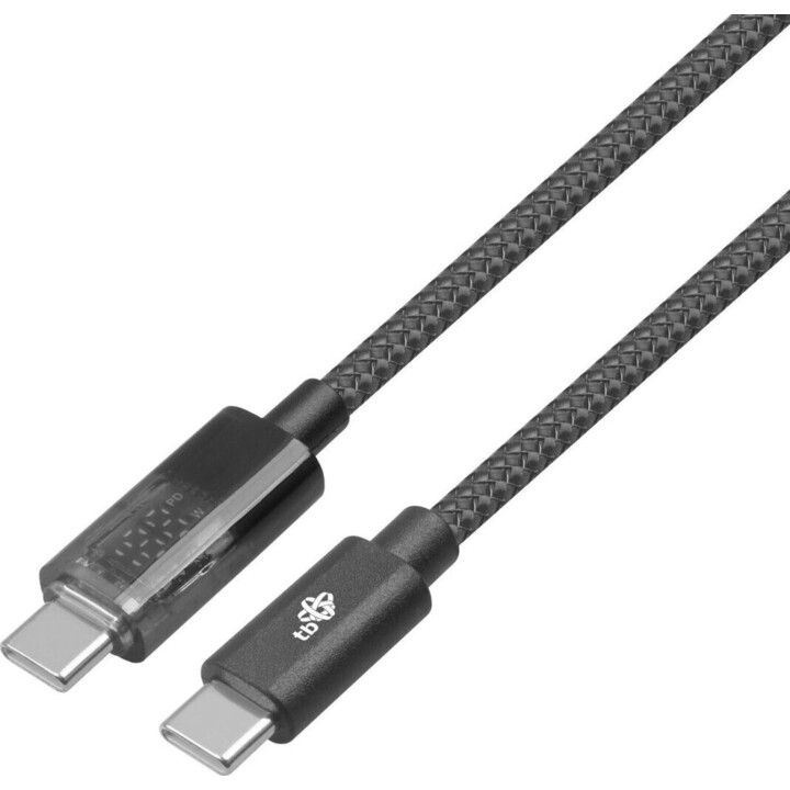 USB C Cable 1m with charging indicator LED 100W