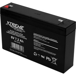 BLOW XTREME Gelbatterie 6 V 7,2 Ah schwarz