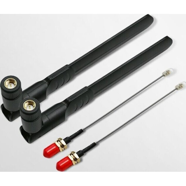 Antena dupla 4G LTE omnidirecional de 5dBi para uso externo.