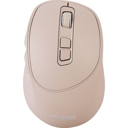 Mouse sem fio recarregável de 2,4 GHz com 6 botões, 2400 DPI e tela de 45 mm.
