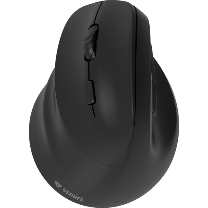 Ratón inalámbrico ergonómico para zurdos, con batería dual WL+BT.