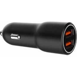 Car charger 2xUSB-A QC3.0 36W black