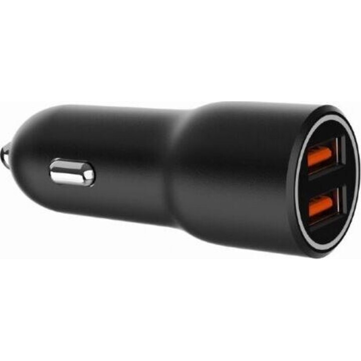 Kfz-Ladegerät 2xUSB-A QC3.0 36W schwarz