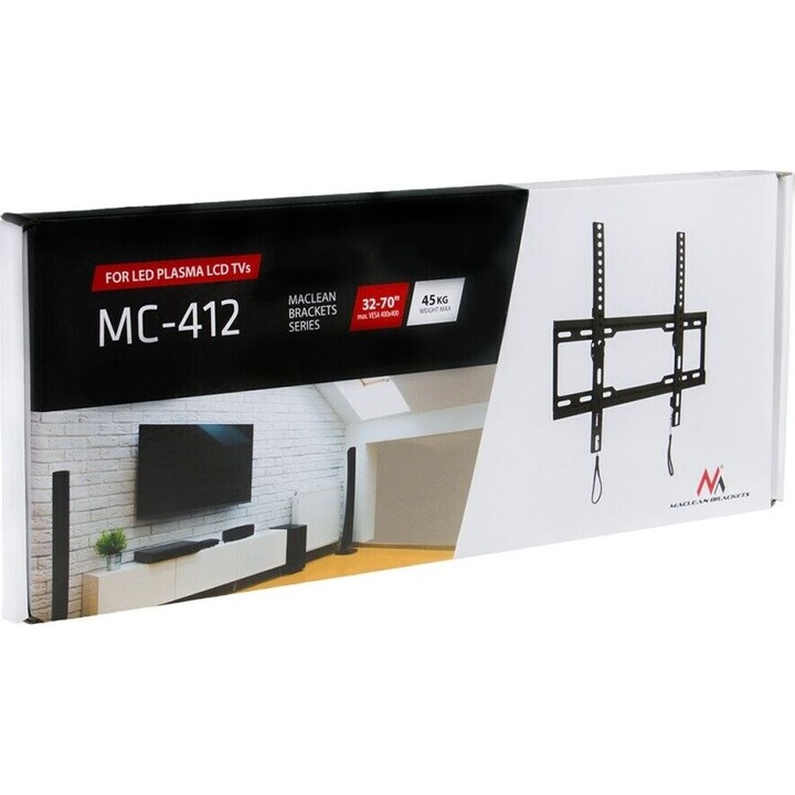 Suporte de parede para TV de 32 a 70 polegadas, 45 kg, MC-412, VESA 400x40