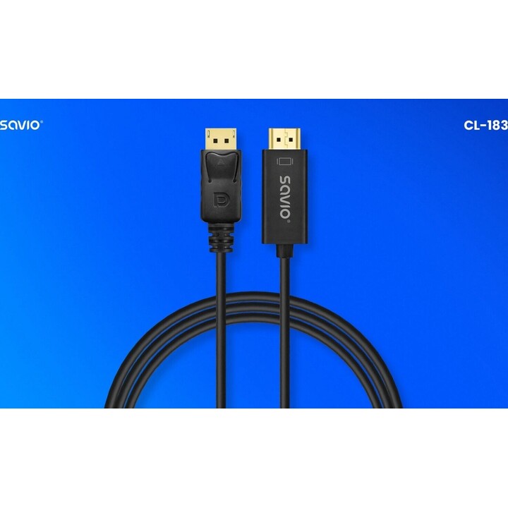 DP-HDMI-Kabel CL-183 1,5 m, SAVIO