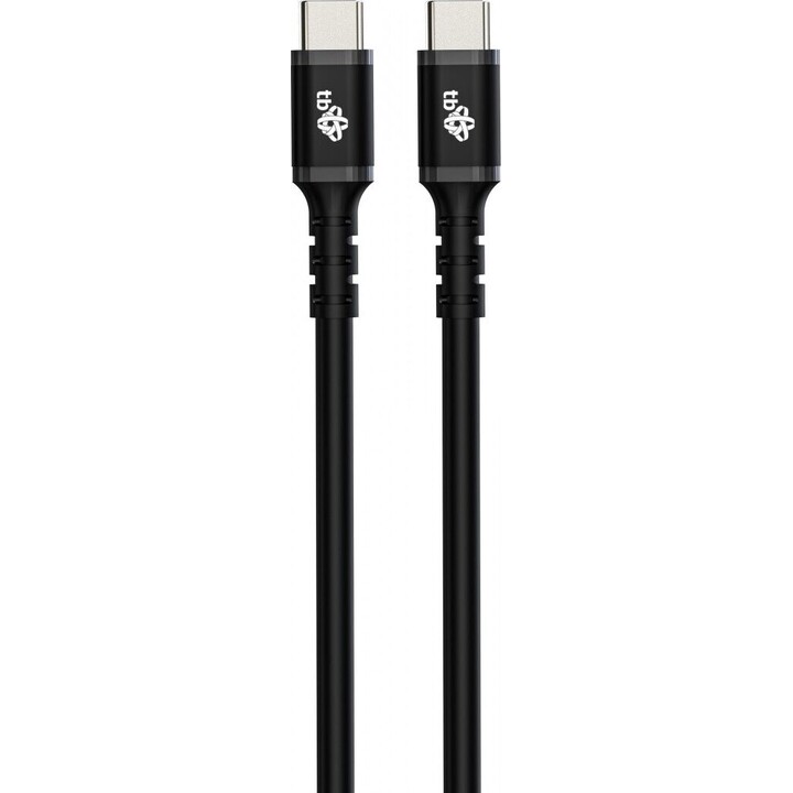 Cabo USB C - USB C 3 m preto silicone 2.0