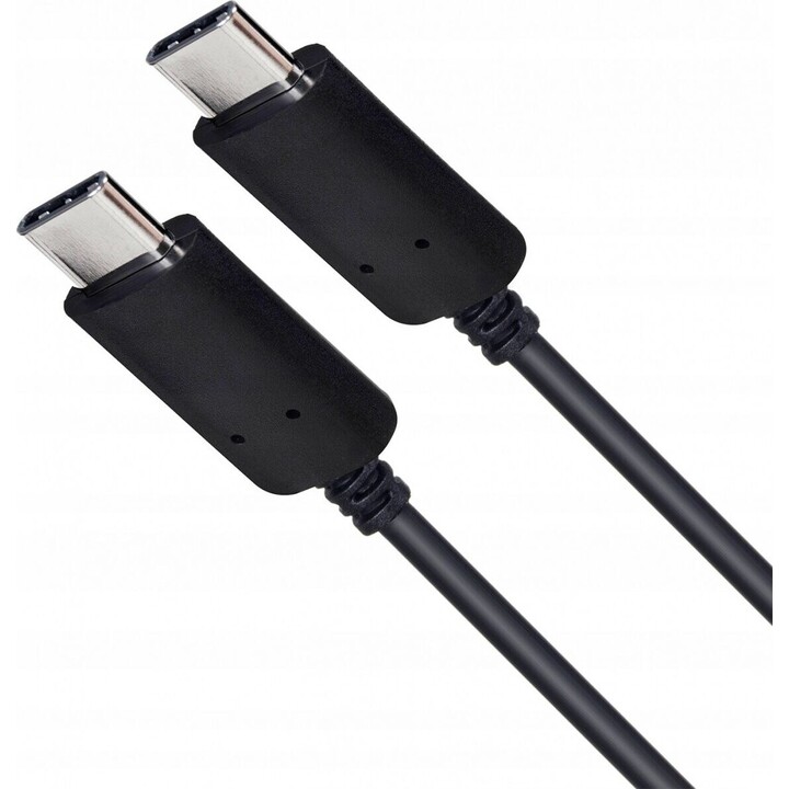 USB C - USB C cable 3 m black silicone 2.0