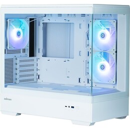 Gabinete P30 V2 MicroATX Mini Torre com 3 Ventoinhas RGB Branco