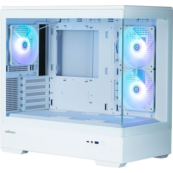 Gabinete P30 V2 MicroATX Mini Torre com 3 Ventoinhas RGB Branco