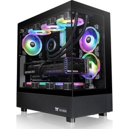 Caja para PC View 270 con cristal templado, lateral de cristal y ventilador CT140 - negra