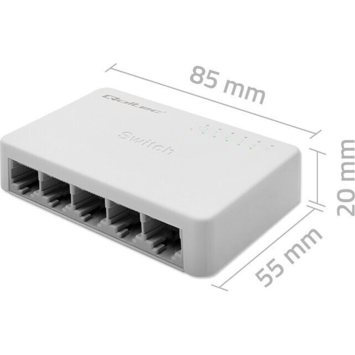 Commutateur réseau 5 ports RJ45 LAN 1000 Mbps