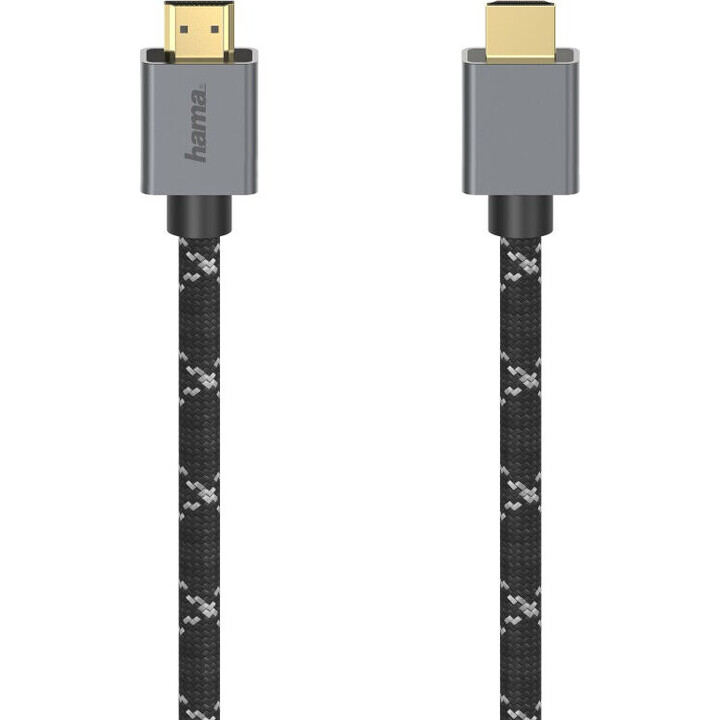 Hama 00200504 HDMI cable Ultra High Speed 2 m black grey