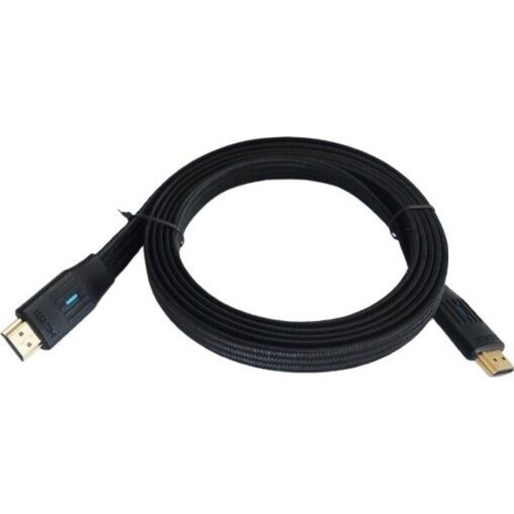 TB HDMI Cable v 2.1 flat black 2m AKTBXVH21FLAT20
