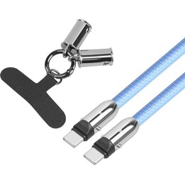 Cavo USB C 2 in 1 da 1 m, blu